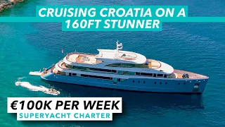 Cruising Croatia on a 160ft stunner | €100,000p/w superyacht charter | Motor Boat & Yachting