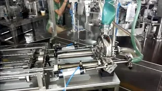 rotary liquid pouch filling and sealing machine