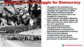 The Political history of South Africa (Colonization, Apartheid, and the struggle for democracy)