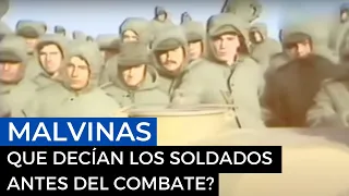 Malvinas: ¿Qué decían los soldados antes del combate?