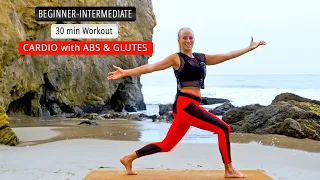 30 min Cardio with Abs & Glutes Focus - Day 4 of Yoga Abs Series