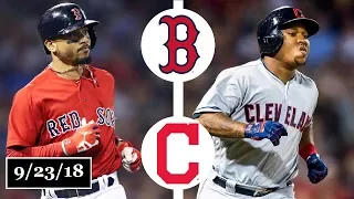 Boston Red Sox vs Cleveland Indians Highlights || September 23, 2018