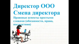 Директор ООО. Смена директора. Правовые аспекты простыми словами (обязанности, права, последствия).