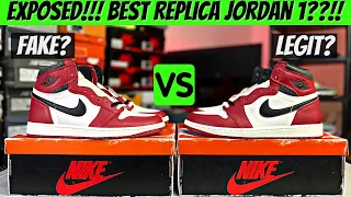 BEWARE!!!! JORDAN 1 LOST AND FOUND REAL VS. FAKE | DETAILED COMPARISON