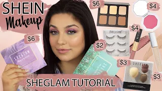 SHEIN / SHEGLAM MAKEUP TUTORIAL + REVIEW | EVERYTHING $6 EACH or LESS!!!