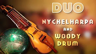 Игра на глюкофоне Woody и Никельхарпе  / playing on Nyckelharpa and Woody Drum, steel tongue drum