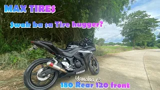 180-55-17 TIRES WITH TIRE HUGGER FOR YAMAHA R3 v1