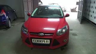 FORD FOCUS 3 -замена штатных линз VISTEON и покраска масок