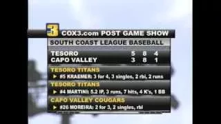 Cox3 Post Game Show - Tesoro VS Capo Valley