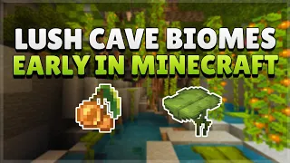 How To Get Lush Cave Biomes Early In Minecraft PE/Bedrock (HIDDEN FILES)