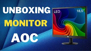 Demonstração Monitor AOC Modelo E970SWHNL 18.5 Polegadas LED