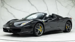 2014 Ferrari 458 Spider - Nero Daytona - Walkaround & Interior | Romans International [4K]