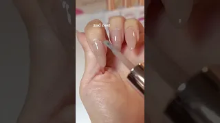 How to apply rubber base coat perfectly💅🏻