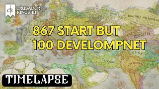 Crusader Kings 3 Time lapse 867 Start But Every Nation Has 100 Development