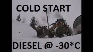 Extreme DIESEL hard cold start compilation #47 -30*C | холодный запуск дизелей зимой в мороз