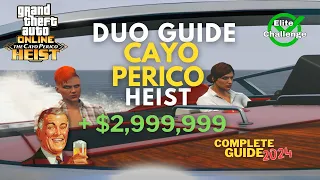 Cayo Perico Heist DUO Elite Challenge, Full Stealth Guide GTA Online 2024