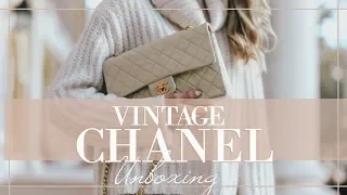 UNBOXING MY FIRST CHANEL BAG! // Vintage Pre-Loved Classic Flap // Fashion Mumblr