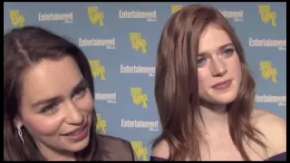 Emilia Clarke and Rose Leslie Interview - Game of Thrones Season 3