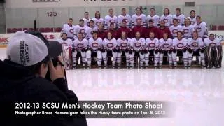 SCSU Men's Hockey Photo Day - Jan. 8, 2013