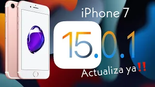 iOS 15.0.1 iPhone 7 importantes correcciones ACTUALIZA YA‼️📲