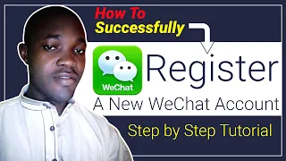 how to install and successful register new WeChat account step by step Tutorial