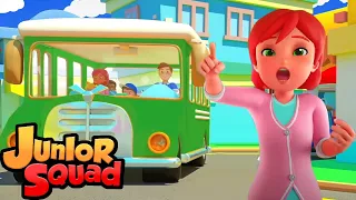 колеса на автобусе | музыка для малышей | обучающие | Junior Squad Russia | детские песни