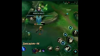 quando o suporte é bom deixa até o penta kill para você  #shorts