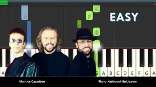 The Bee Gees How Deep Is Your Love Easy Piano Tutorial