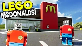 GETTING A JOB AT LEGO McDONALDS! - Brick Rigs Roleplay Gameplay - Lego City Job Simulator