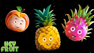 Hey Fruit Sensory  - Smoothie Fruits Mix - Fun Dance Video with music and animation