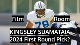 Kingsley Suamataia BYU Offensive Tackle OT Film Room - 2024 NFL Draft First Round Pick?