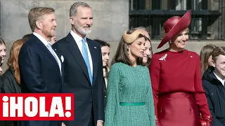 Los reyes Felipe y Letizia, recibidos por Guillermo y Máxima de Países Bajos en Ámsterdam