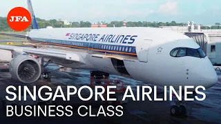 14 hours with Singapore Airlines in Business Class on an A350! Singapore to Seattle | Trip Report