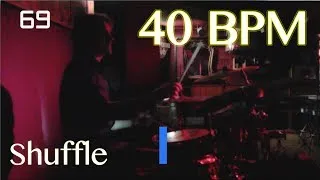 40 BPM Shuffle Beat - 12/8 Drum Track