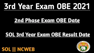 DU SOL : Third Year OBE Exam Result & Second Phase OBE Exam Date | College Updates