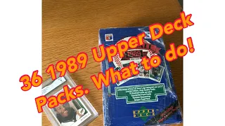 Unboxing 36 Pack of 1989 Upper Deck To Rip or Not To Rip….