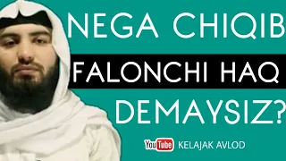 Falonchi haq demaysiz | Shayx Abdulloh Zufar Hafizahulloh