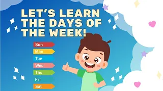 Learning Fun | Days of the Week | Kids Learning #funkidsvideos #kidslearning #kidslearningvideo