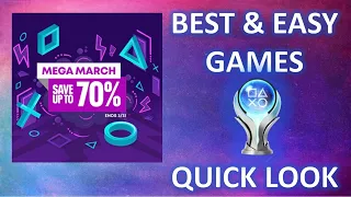 Mega March Deals | Best Games & Easiest Platinums | Quick Overview