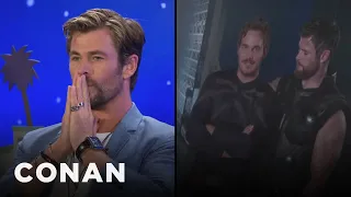 Chris Hemsworth Explains What’s Going On In This Picture With Chris Pratt | CONAN on TBS