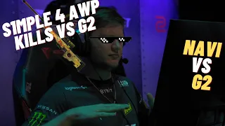 NaVi s1mple vs G2 4 AWP KILLS on ANCIENT IN THE MAJOR FINALS!