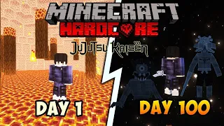 Mình Tóm Tắt 100 Ngày Trở Thành CHÚ THUẬT SƯ Trong Minecraft JUJUTSU KAISEN Siêu Khó!