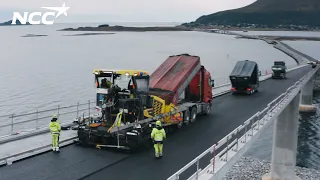 Asfaltering av Nordøyvegen film