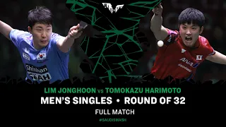 FULL MATCH | LIM Jonghoon vs Tomokazu HARIMOTO | MS R32 | #SaudiSmash 2024