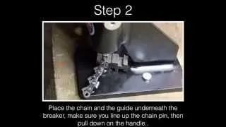 Using a Chainsaw Chain Breaker & Spinner