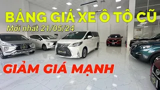 Bảng giá xe cũ mới nhất 21/05/2024 giảm mạnh nhiều xe tiết kiệm ​⁠​⁠@ThaiHocAuto