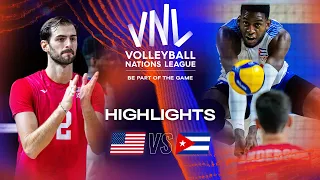 🇺🇸 USA vs. 🇨🇺 CUB - Highlights Week 3 | Men's VNL 2023