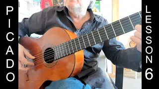 Picado Lesson 6 - Speed Acceleration Exercise - Flamenco Guitar Technique Tutorial