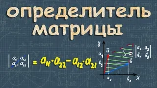 ОПРЕДЕЛИТЕЛЬ МАТРИЦЫ 2х2 3х3 4x4 свойства определителя