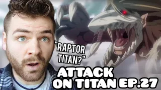 NEW TITAN!?! MIKASA!! | ATTACK ON TITAN EPISODE 27 | SEASON 4 | New Anime Fan! | REACTION